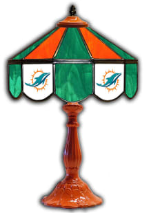 Miami Dolphins 21 Inch Glass Pub Lamp