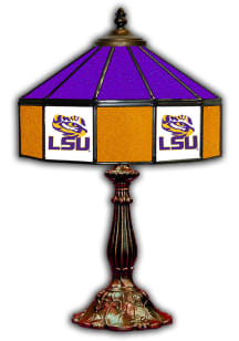 LSU Tigers 21 Inch Glass Pub Lamp