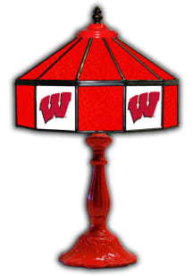 Wisconsin Badgers 21 Inch Glass Pub Lamp