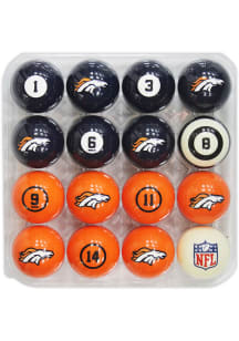Denver Broncos Team Color Billiard Balls