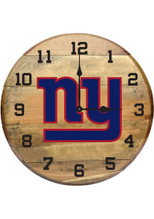 New York Giants Oak Barrel Wall Clock