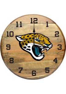 Jacksonville Jaguars Oak Barrel Wall Clock