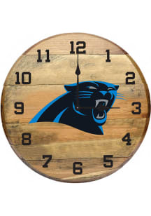 Carolina Panthers Oak Barrel Wall Clock