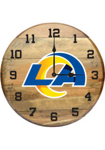 Los Angeles Rams Oak Barrel Wall Clock