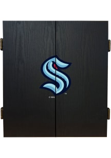 Seattle Kraken Fan Set Dart Board Cabinet