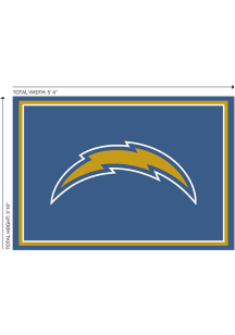 Los Angeles Chargers 4x6 Spirit Interior Rug