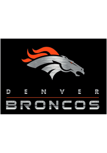 Denver Broncos 4x6 Chrome Interior Rug