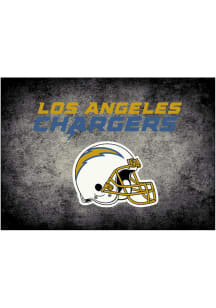 Los Angeles Chargers 6x8 Distressed Interior Rug