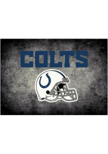 Indianapolis Colts 8x11 Distressed Interior Rug