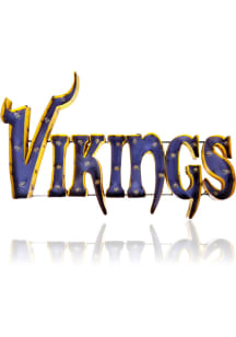 Minnesota Vikings Recycled Metal Marquee Sign