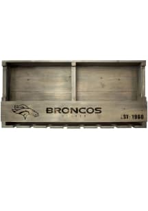 Denver Broncos Reclaimed Bar Shelf Wine Accessory
