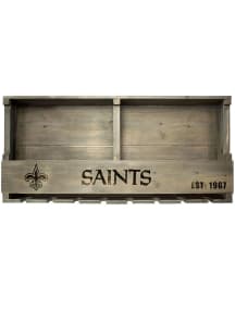 New Orleans Saints Reclaimed Bar Shelf Wine Accessory