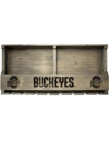 Ohio State Buckeyes Reclaimed Bar Shelf Wine Accessory