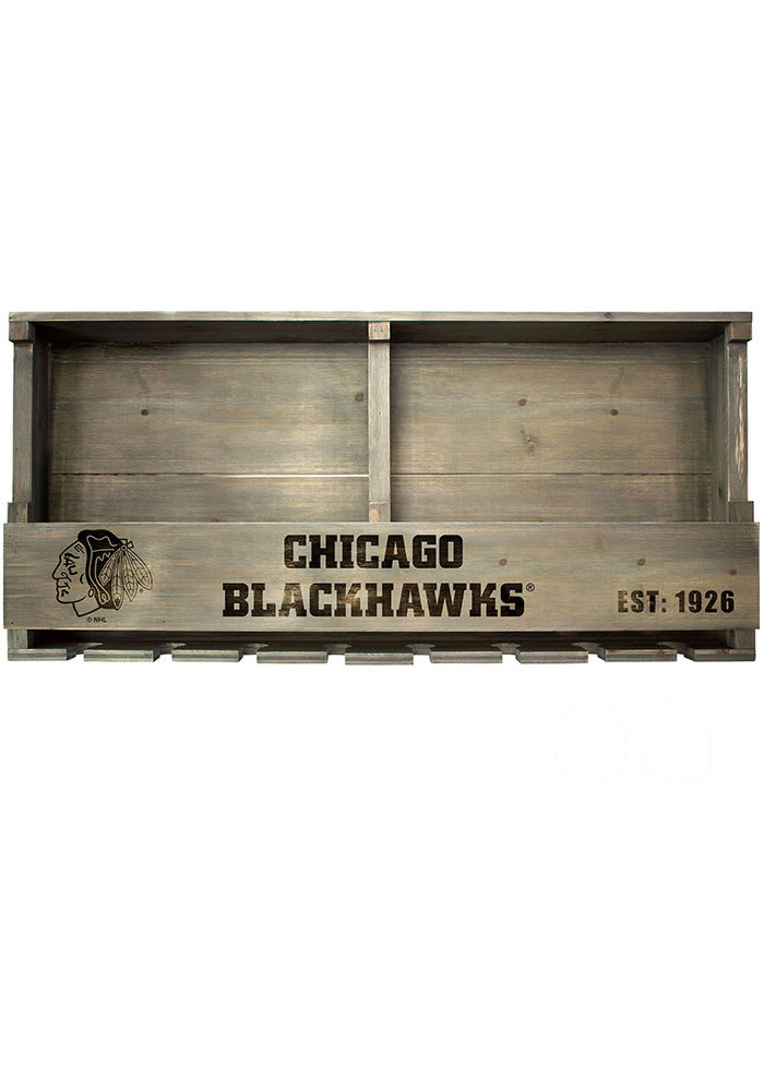 Chicago Blackhawks Reclaimed Bar Shelf Wine Accessory