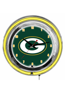 Green Bay Packers 14 Inch Neon Wall Clock
