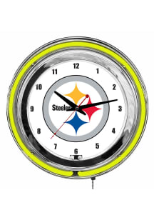 Pittsburgh Steelers 14 Inch Neon Wall Clock