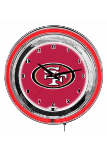 San Francisco 49ers 14 Inch Neon Wall Clock