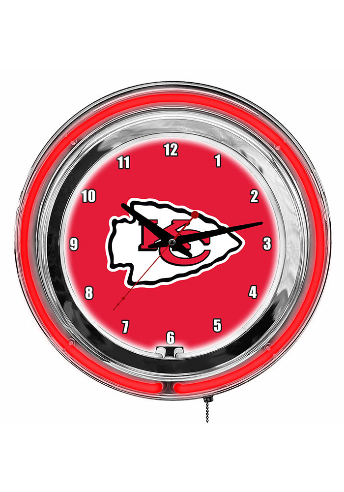 Kansas City Chiefs 14 Inch Neon Wall Clock