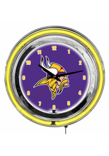 Minnesota Vikings 14 Inch Neon Wall Clock