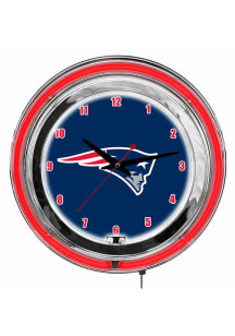New England Patriots 14 Inch Neon Wall Clock