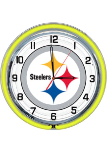 Pittsburgh Steelers 18 Inch Neon Wall Clock