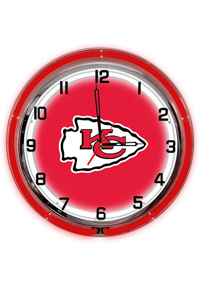 Kansas City Chiefs 18 Inch Neon Wall Clock