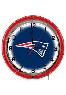 New England Patriots 18 Inch Neon Wall Clock