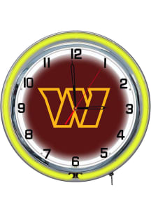 Washington Commanders 18 Inch Neon Wall Clock