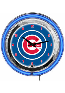 Chicago Cubs 14 Inch Neon Wall Clock