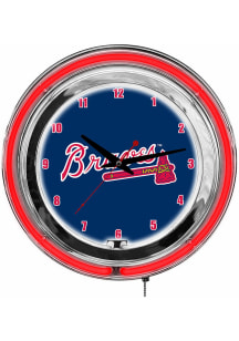Atlanta Braves 14 Inch Neon Wall Clock