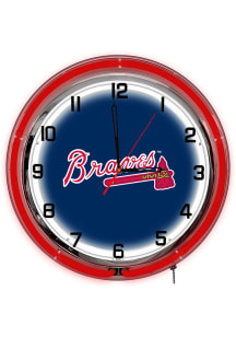 Atlanta Braves 18 Inch Neon Wall Clock