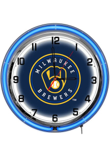 Milwaukee Brewers 18 Inch Neon Wall Clock