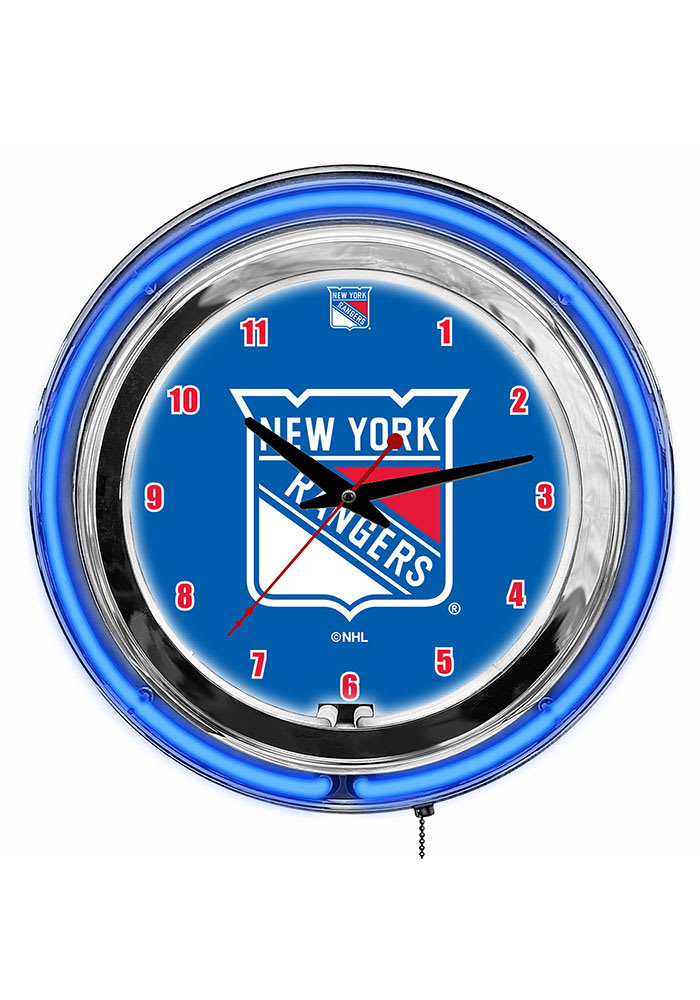 New York Rangers 14 Inch Neon Wall Clock