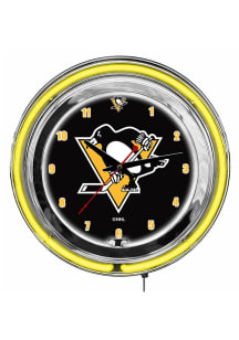 Pittsburgh Penguins 14 Inch Neon Wall Clock