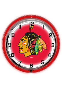 Chicago Blackhawks 18 Inch Neon Wall Clock