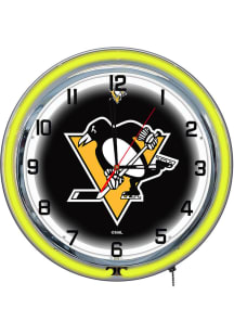 Pittsburgh Penguins 18 Inch Neon Wall Clock