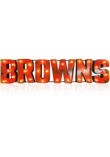 Cleveland Browns Recycled Metal Marquee Sign