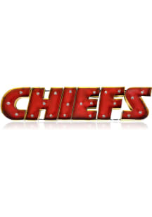 Kansas City Chiefs Recycled Metal Wordmark Marquee Sign