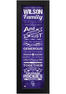 Imperial Colorado Rockies Personalized Family Sign