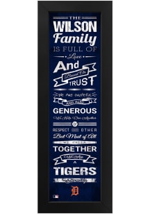 Imperial Detroit Tigers Personalized Family Sign