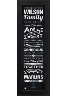 Imperial Miami Marlins Personalized Family Sign