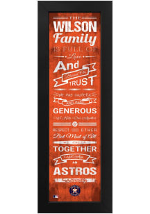 Imperial Houston Astros Personalized Family Sign