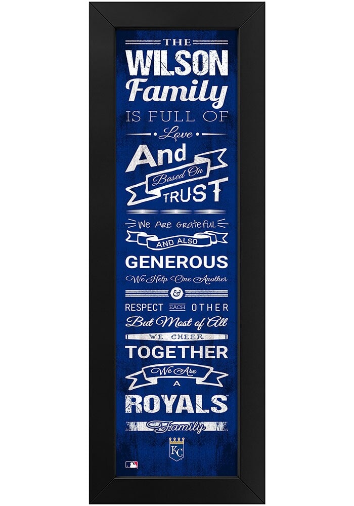 Imperial Kansas City Chiefs 8 x 24 Custom Print Family Cheer