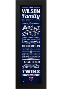 Imperial Minnesota Twins Personalized Family Sign