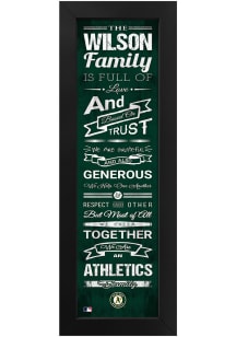 Imperial Oakland Athletics Personalized Family Sign