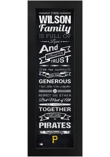 Imperial Pittsburgh Pirates Personalized Family Sign