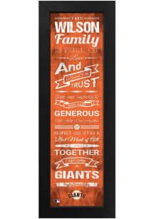 Imperial San Francisco Giants Personalized Family Sign