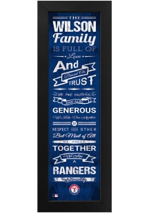 Imperial Texas Rangers Personalized Family Sign