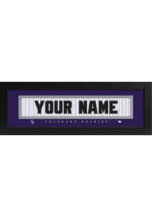 Imperial Colorado Rockies Personalized Jersey Name Plate Sign