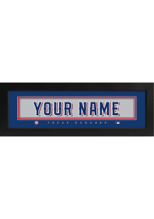 Imperial Texas Rangers Personalized Jersey Name Plate Sign